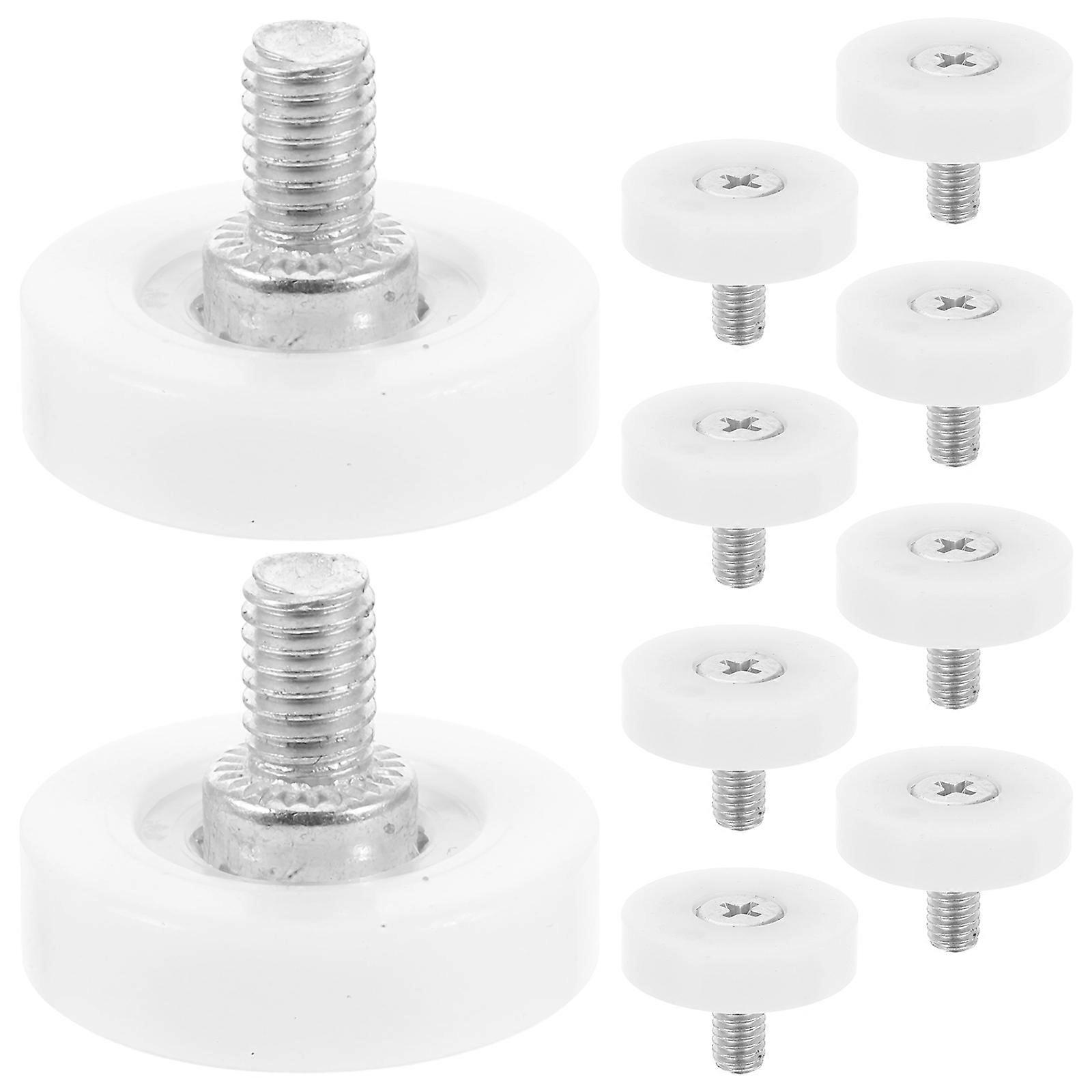 Replacement Wheels For Drawers Nylon Material Cabinet Sliding Pulley Easy Installation 10Pcs