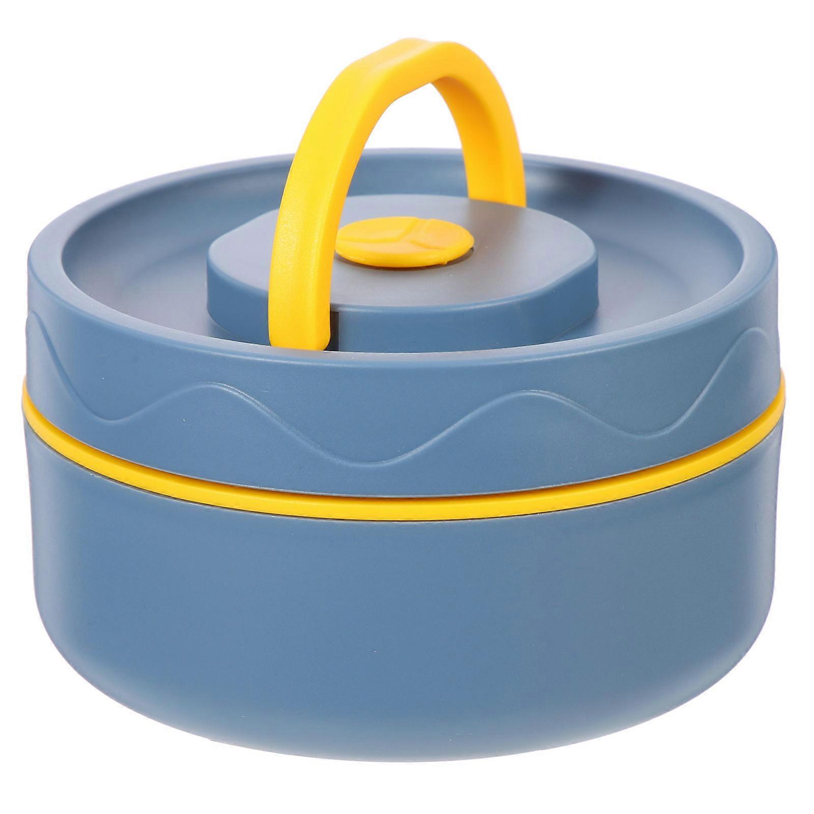 Convenient Meal Box Portable Food Container Leakproof Lunch Box Heat Preservation 11.5X11.5X6.5CM 1Pcs