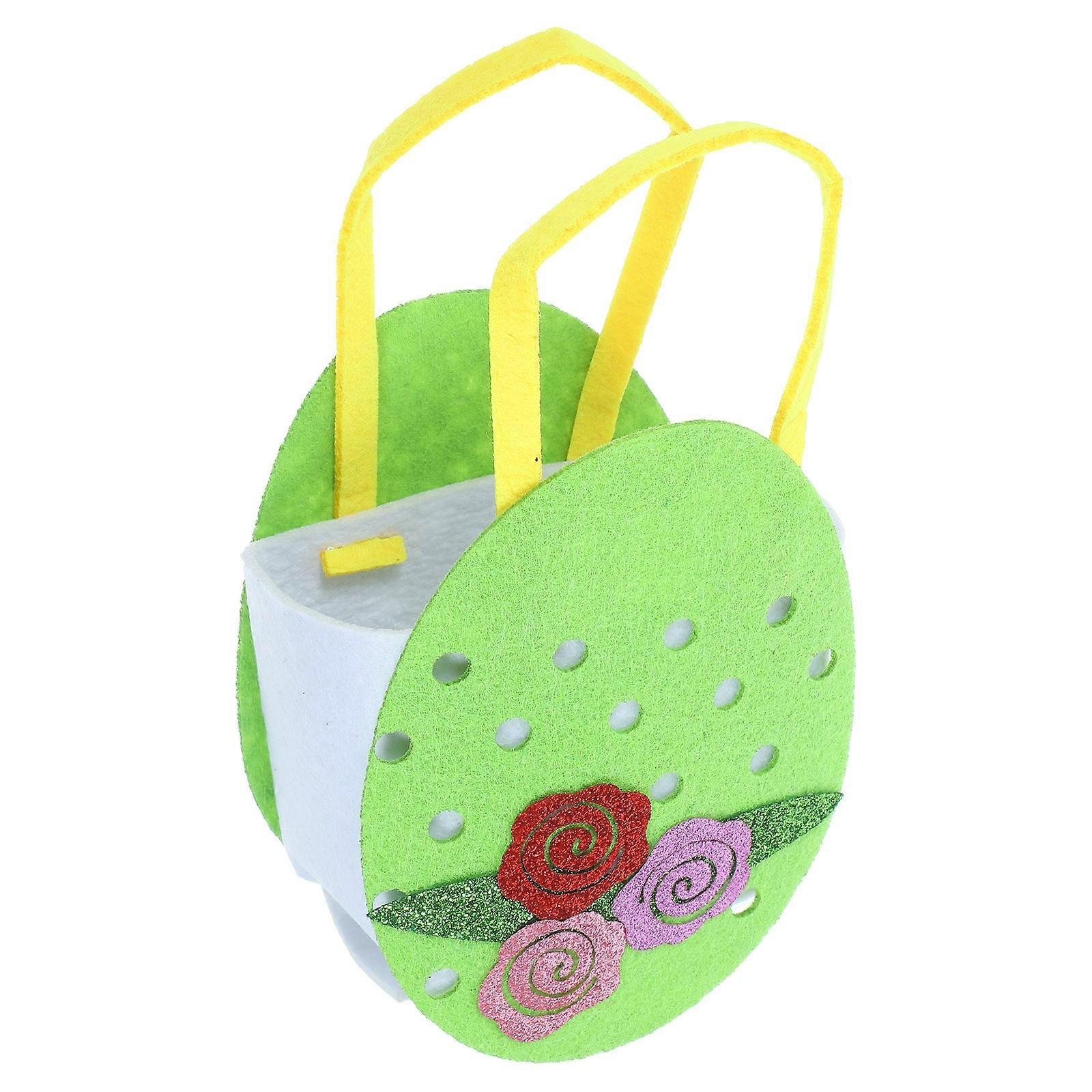 Candy Packing Bags Tote Pouch For Easter Party Home Decor Rectangular Style Non-Woven Fabric Party Decoration 8.3 4.6 2.8in 1Pcs