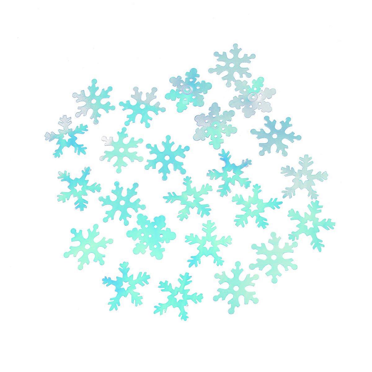 Christmas Party Decorations Snowflake Confetti Home Office Cafe Shop 1000Pcs Plastic