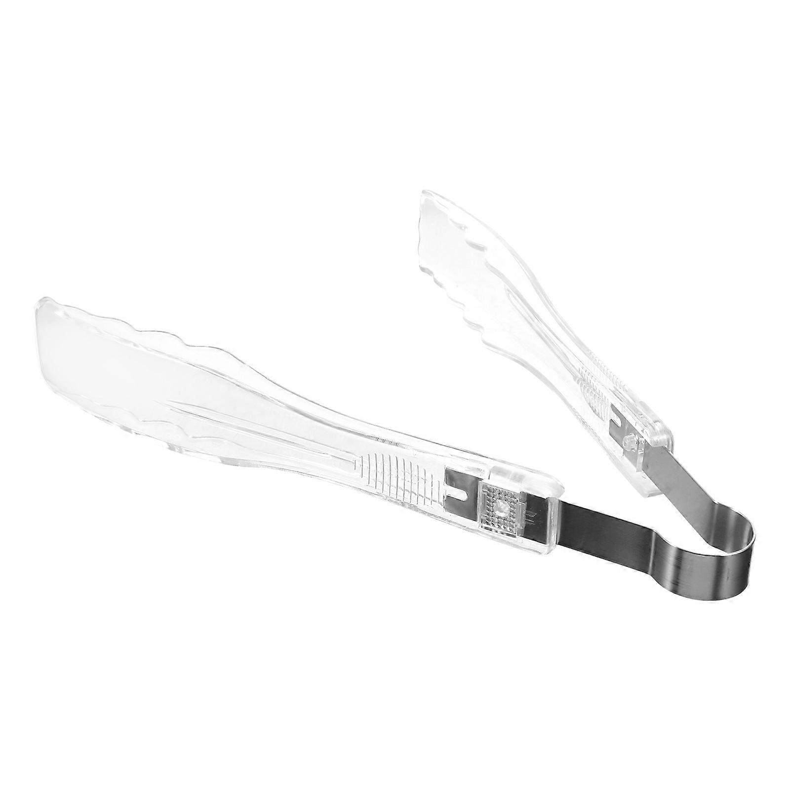 Buffet Food Tongs Salad Dessert Tong Barbecue Professional Chefs Plastic 8.3 3.5 1.2in 1Pack