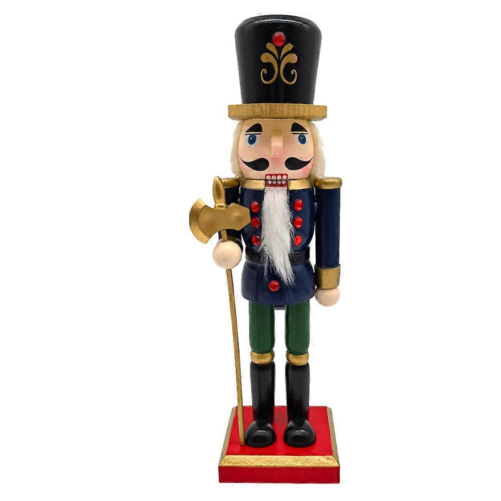 Desktop Nutcrackers Craft Traditional Wooden Soldier Nutcracker Craft present Giving Red 25.50X8.0woo0X6.00CM 1Pack