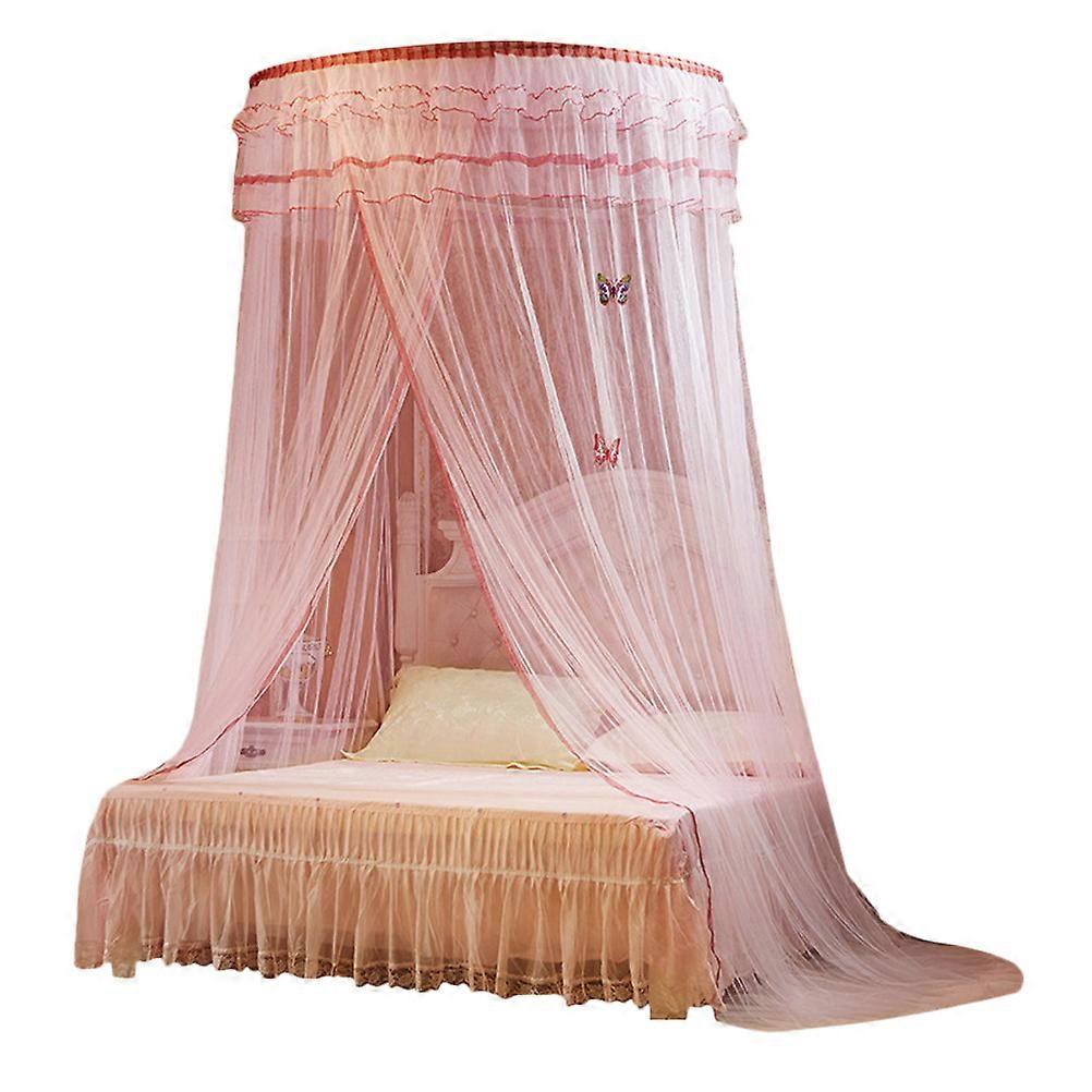 Canopy Netting For Bed Ceiling Hanging Dome Pink 270x120x120cm Mosquito Protection 1Pc