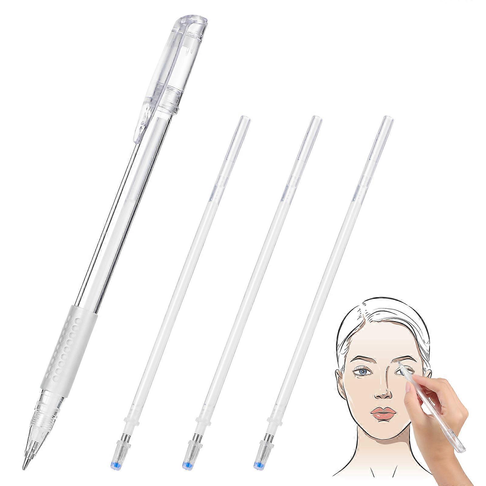 Eyebrow Drawing Pen Embroidered Eyebrow Pen for Beauty Salon Plastic Material 1 Set