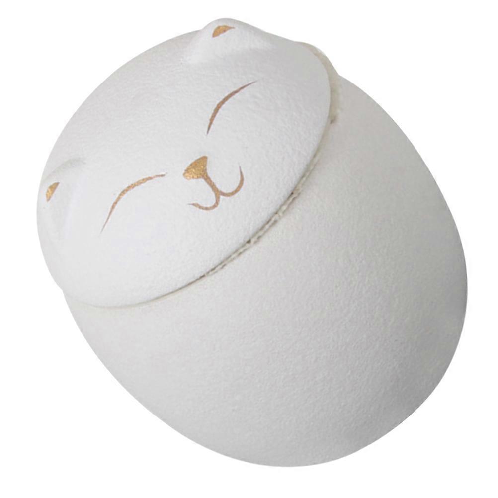 Cat Ceramic Tea Canister, Multi Functional Airtight Storage Jar for Tea, Sugar & Dry Items, Elegant Design, Portable Travel Size