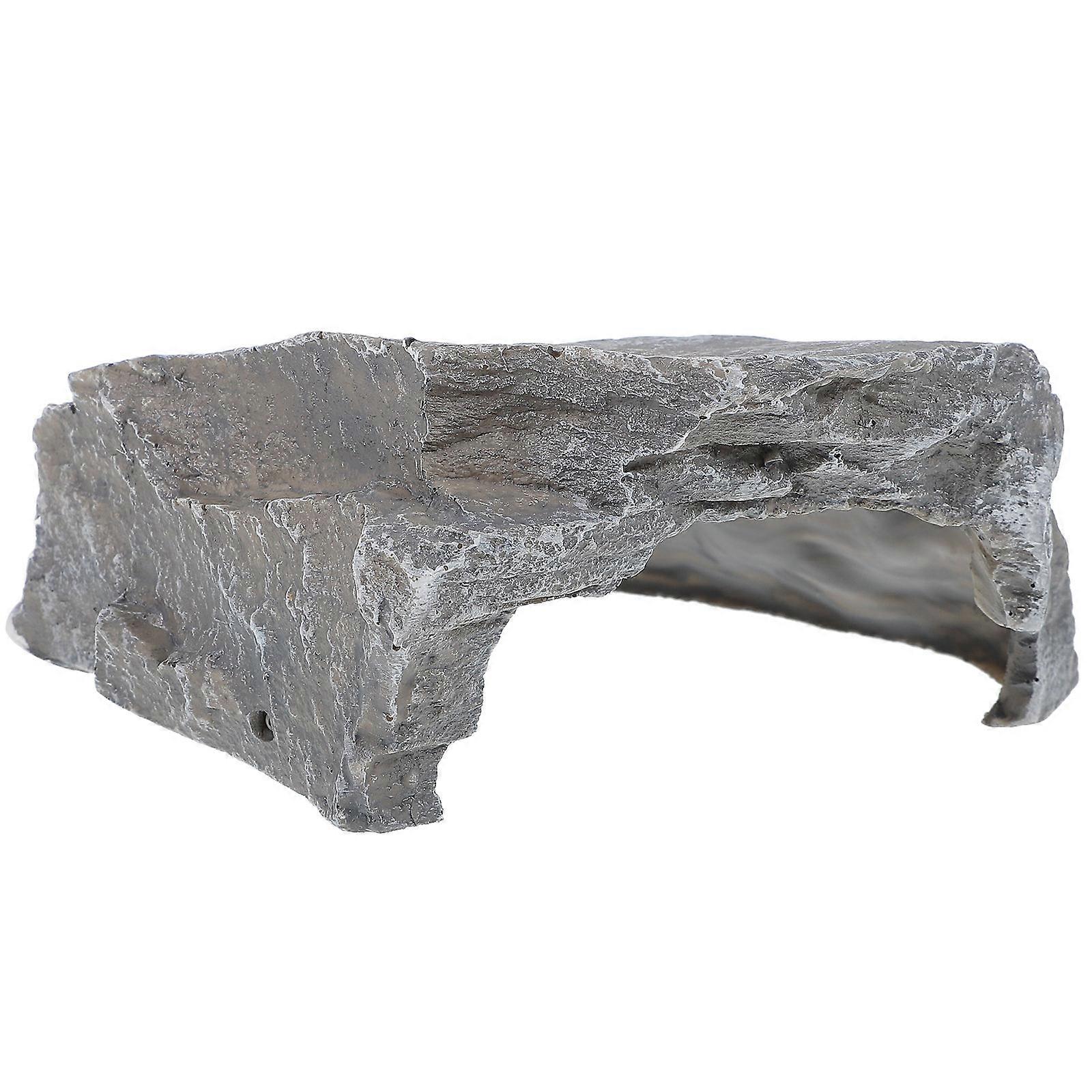 Reptile Rockery Decoration Resin Tortoise Dock Hideout Enclosure Cave Terrarium Accessory Simulation Decorative Supply