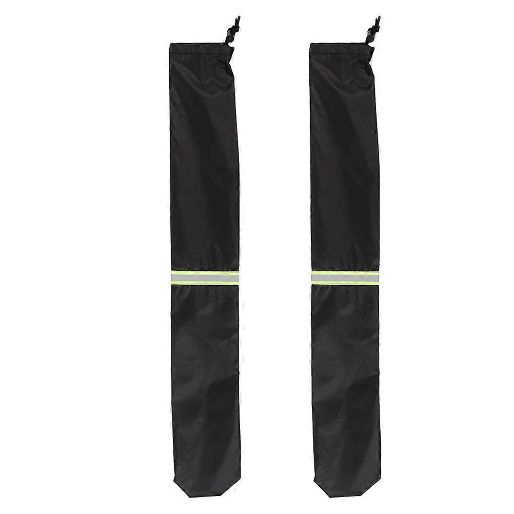 Windshield Wiper Covers Protect Windshield Wipers Waterproof Black 65.00X10.00X0.10CM 2Pack