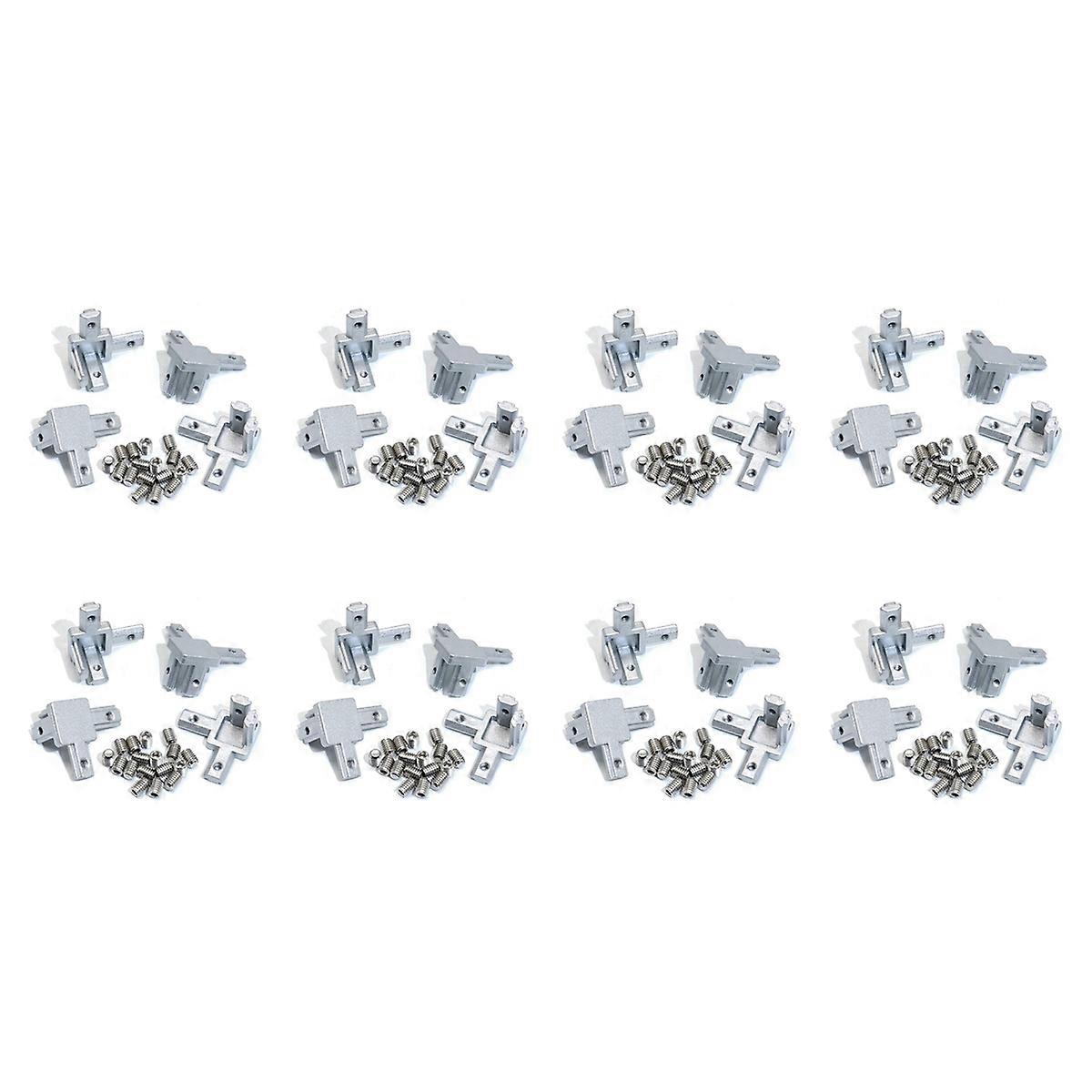 4Pc 2020 Series 3 Way End Bracket for European Standard 6mm T Slot