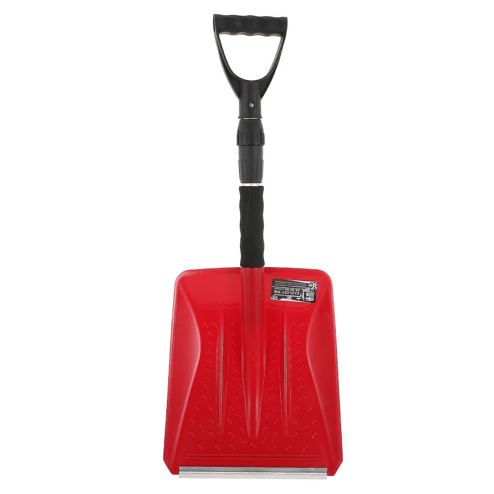Aluminum Alloy Retractable Snow for Outdoor Use with Ergonomic Handle Red