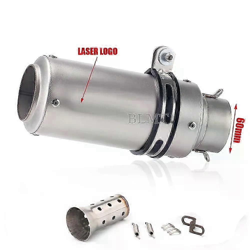 Suitable Universele 51/60mm motorfiets sc uitlaat inox demper koolstofvezel uitlaat met DB Killer voor z900 R3 R25 MT07 MT09 R1 Z400 Z650