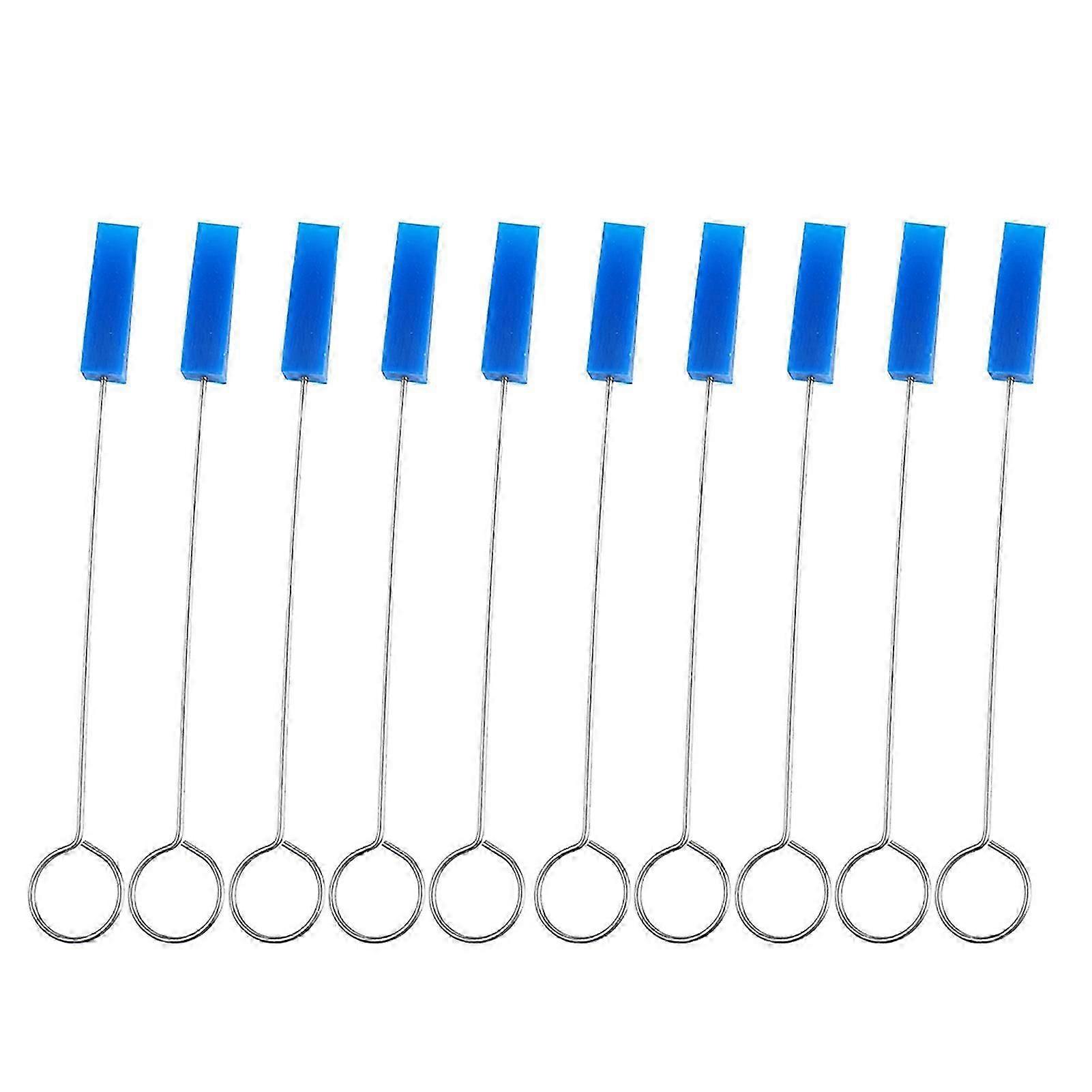 10PCS Piano Tuning Mutes Metal Handle Triangular Rubber Fixing Tool Musical Instrument Maintenance Kit
