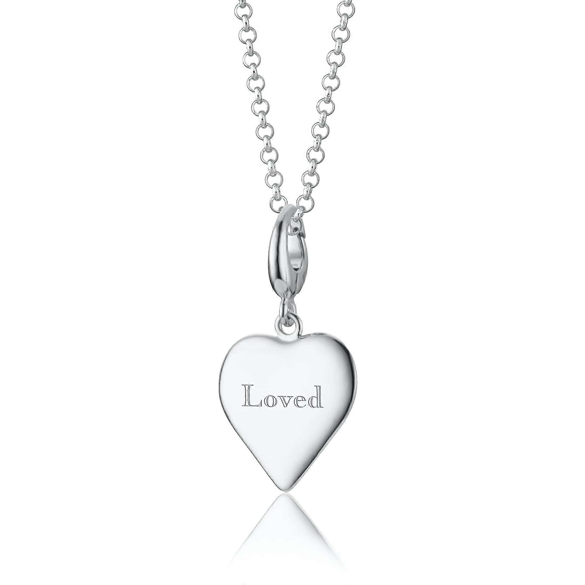 Inciso Argento Cuore Medio Charm VCSHM