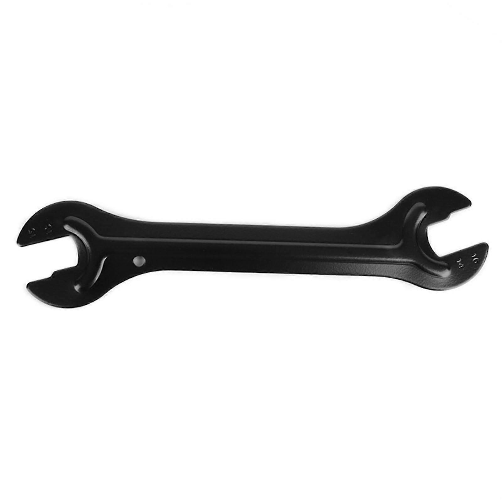 Open-End Mountain Bike Wrench - Double Open Cone Spanner for Hubs and Axles, 15mm Size, Steel Compatibility