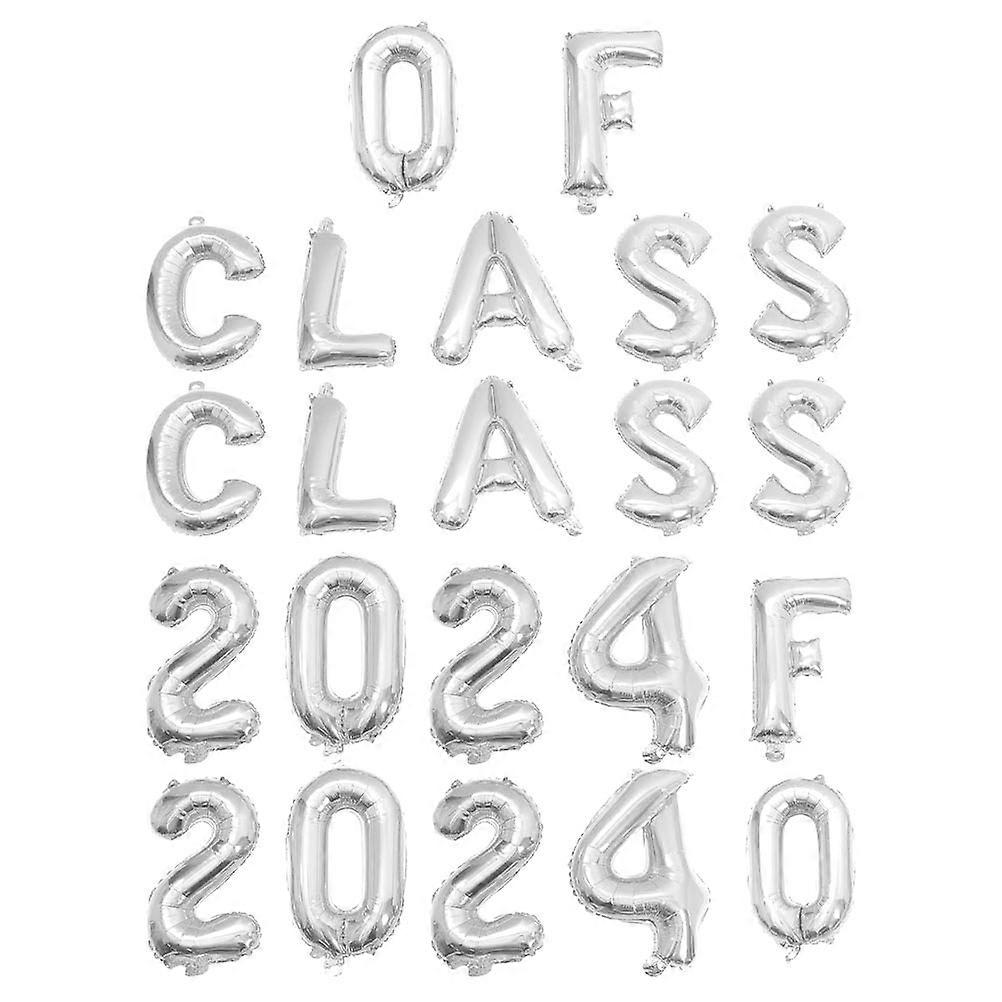 2 Sets Graduation Balloons Party Decoration Kit of Balloon Props for Wall, Window & Door Hanging, Lightweight Photo Backdrop & Party Scene Accessories