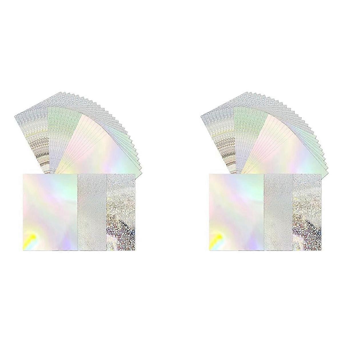 Holographic Cardstock Shiny Fluorescent Thick Cardstock Mirror Paper