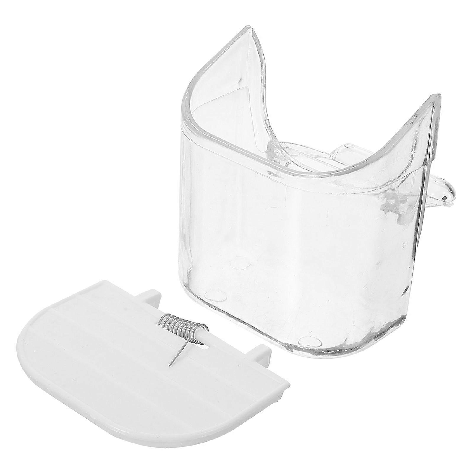 Papagei Futter Fütterungsbehälter Vogelkäfig Futterautomaten Fütterung Kleine Haustiere Einfaches Design 8,50 x 8,50 x 8,00 cm 1 Stück