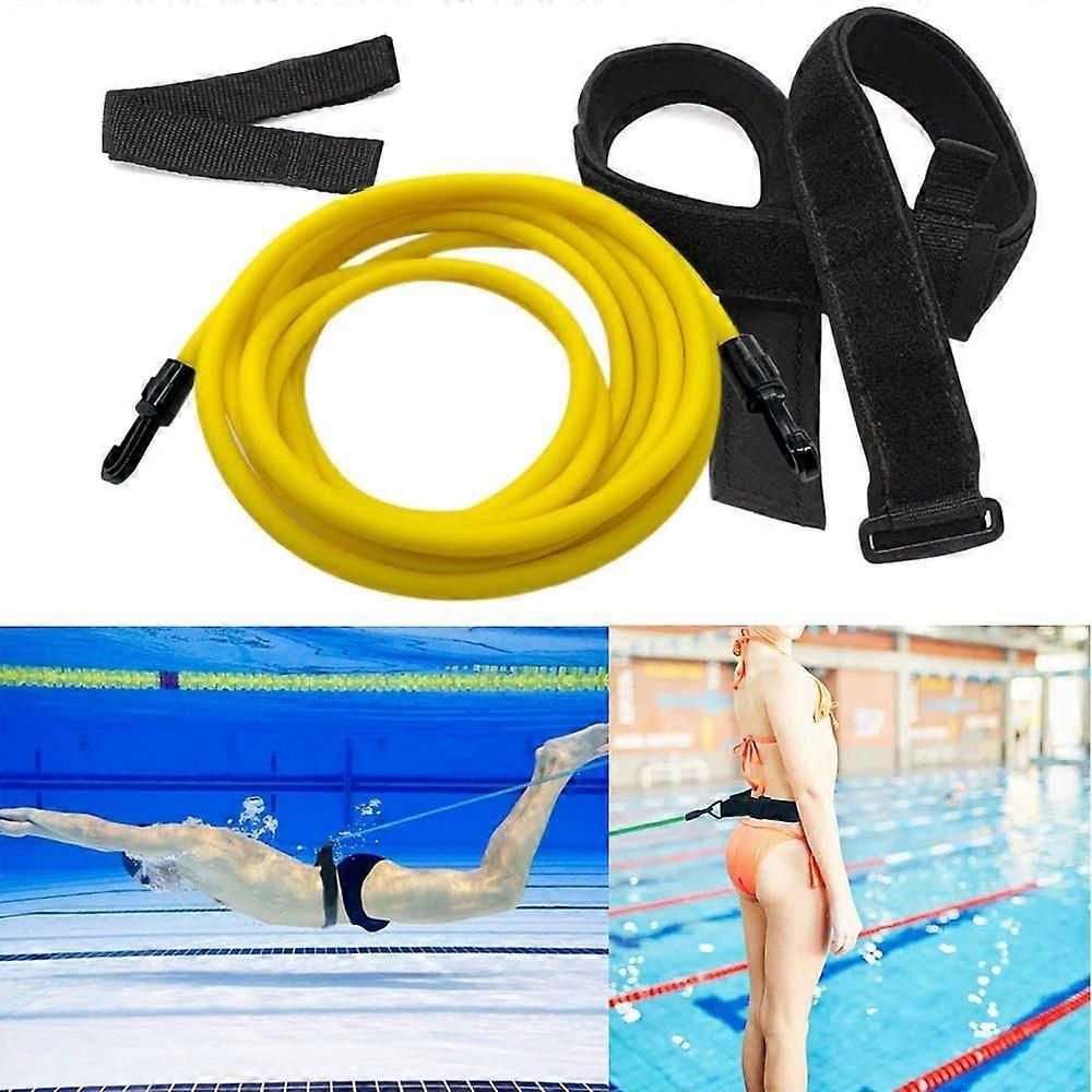 Schwimmgürtel für Stationäres Schwimmen mit Schwimmleine, Trainingsgürtel, Widerstandsbänder, Bungee-Seile