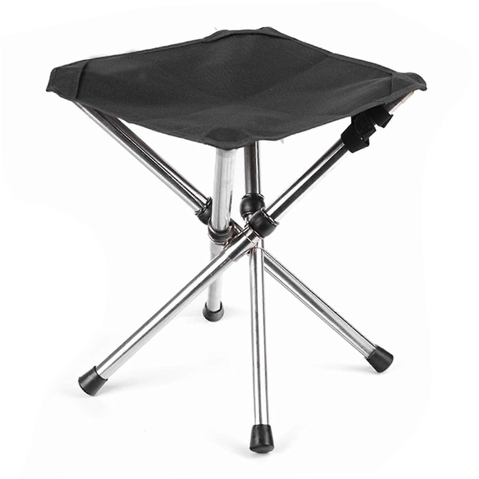 Folding Stool, 10.2 Inch 220 lbs Heavy Load Tripod Stool, Camping Chair for Travel