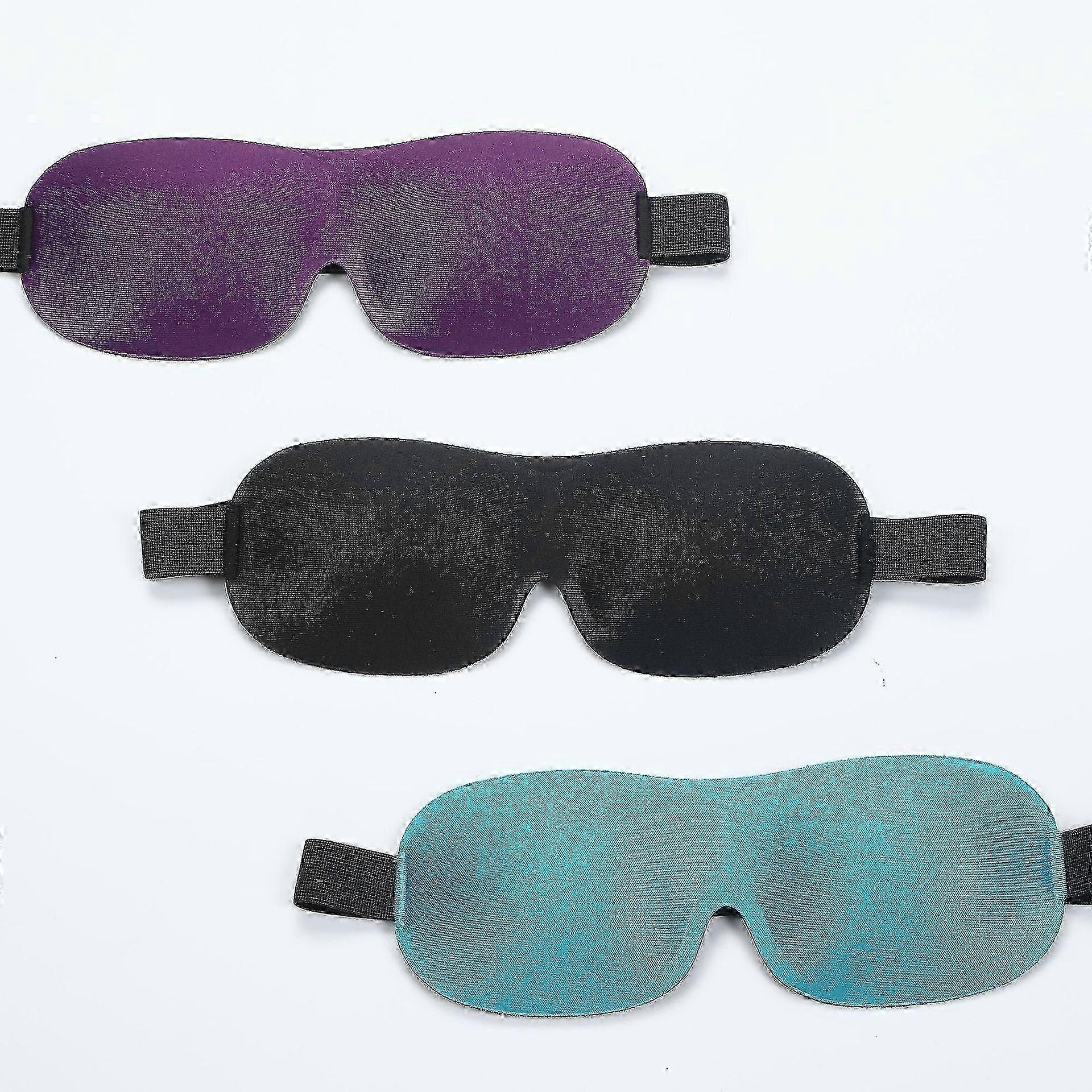 Sleep Mask For Side Sleeper, 100% Blackout 3d, Pack Of 3