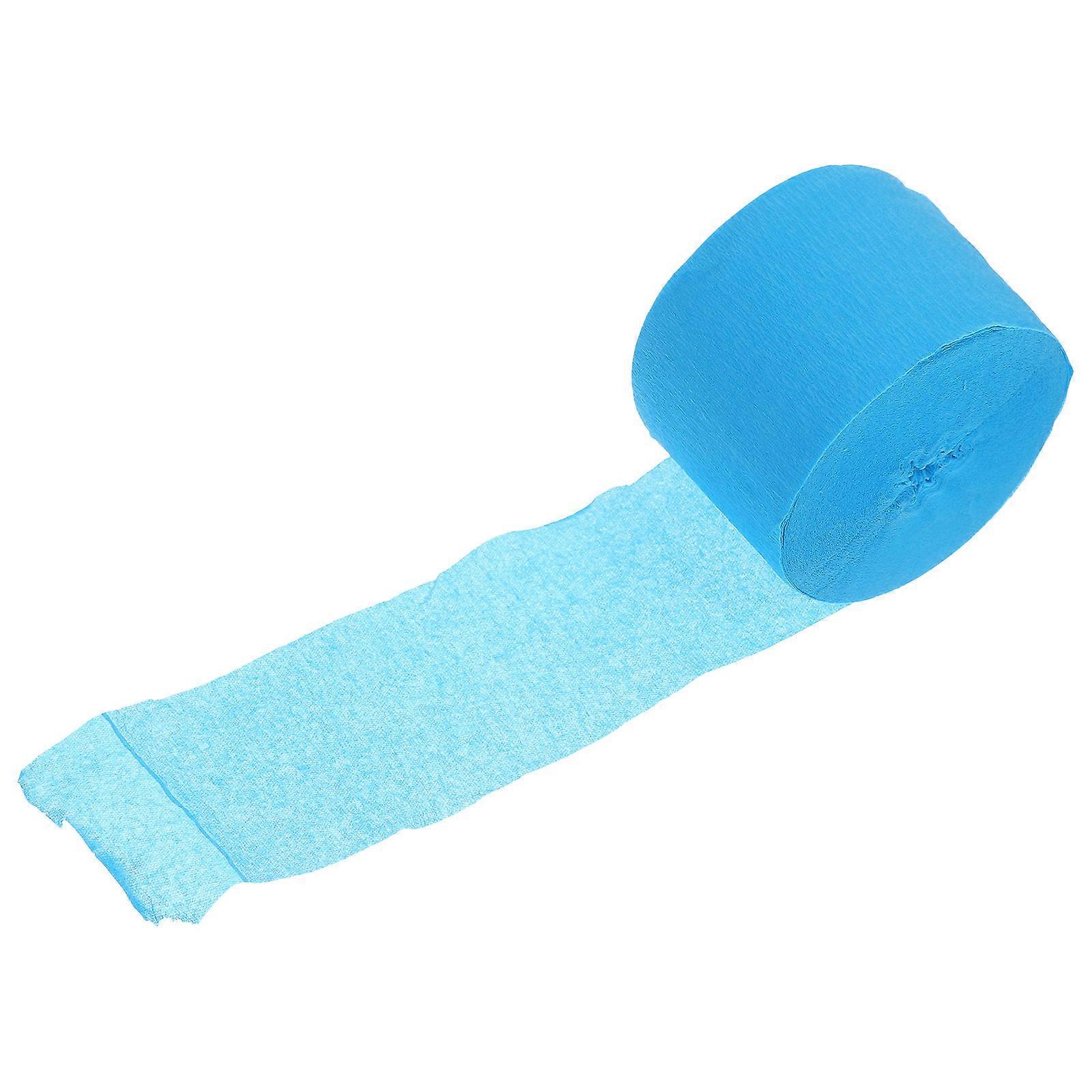 Crepe Paper Hanging Decorations Sky-Blue Roll Background Wall Setup 1Set