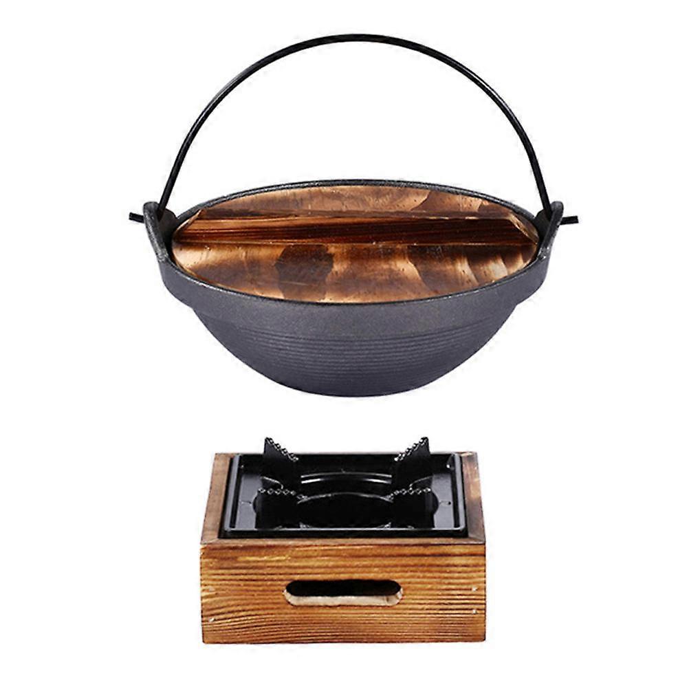 Camping Soup Pot with Iron Material Nonstick and RustFree for Kitchen Use Assorted Color