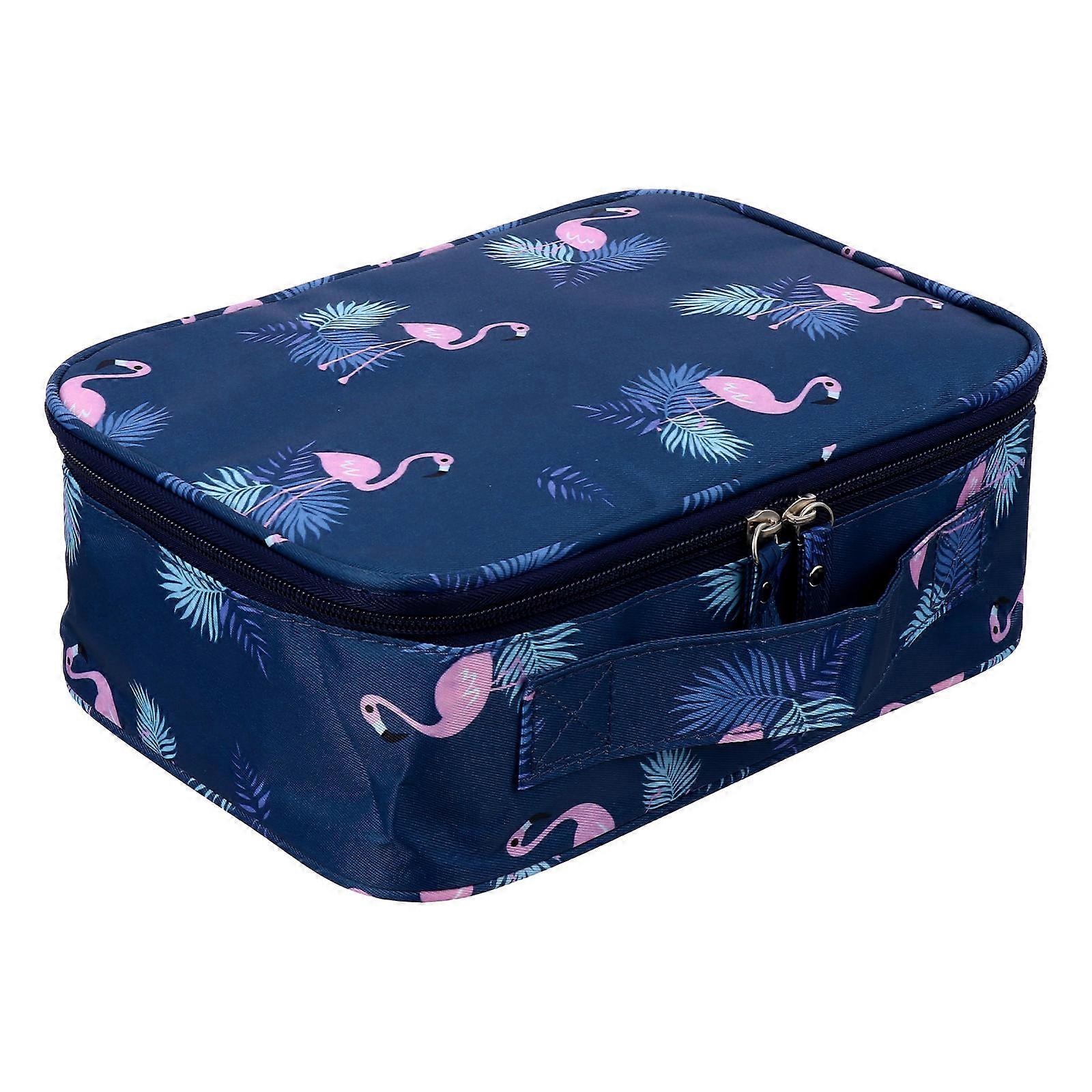 Water-Resistant Toiletry Bag For Travel Essentials Large Capacity Sturdy Portable Travel Wash Bag Navy 25x19cm 1Pcs
