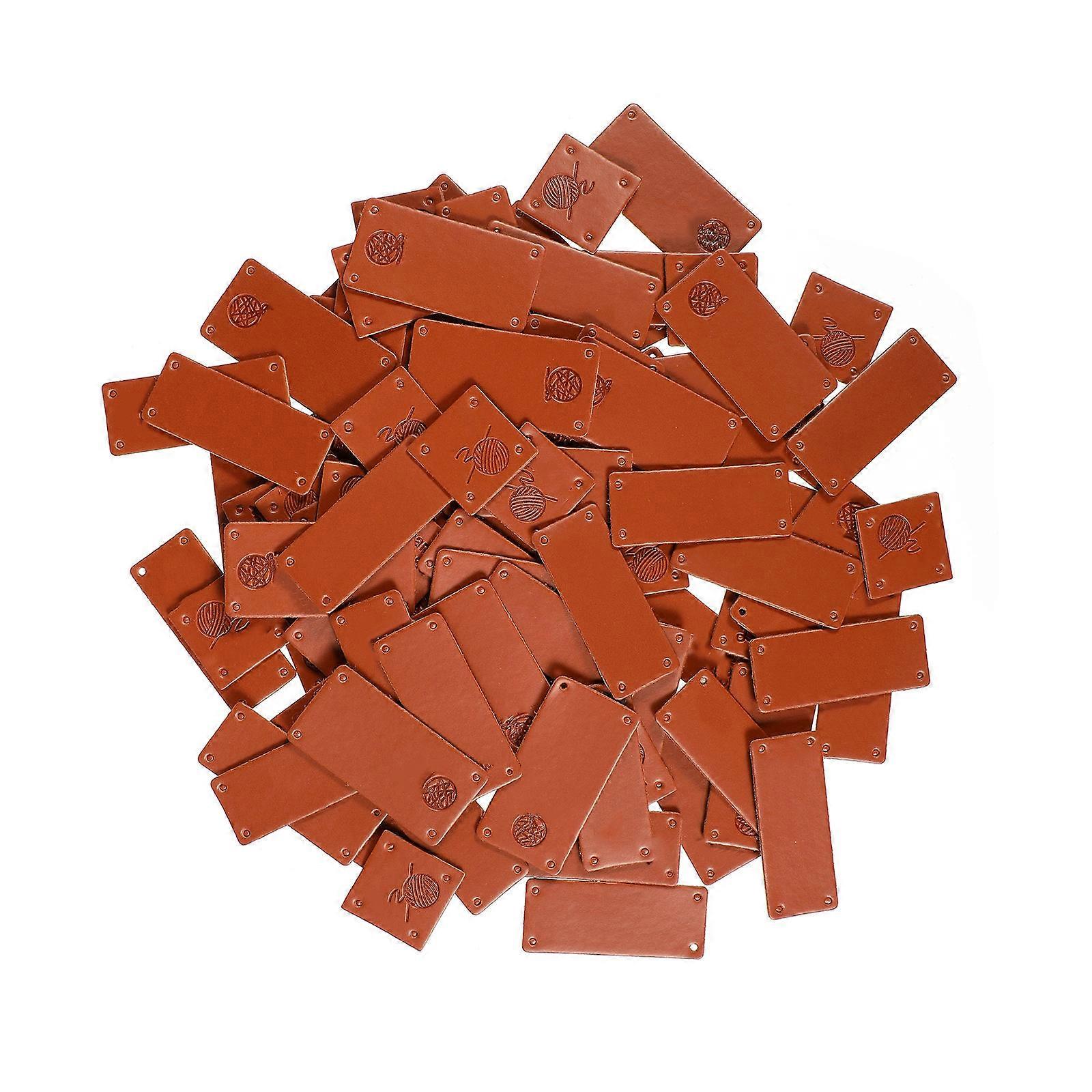 Artisanal Tags for Clothing and Accessories, Embossed Leather Labels for Creative Projects