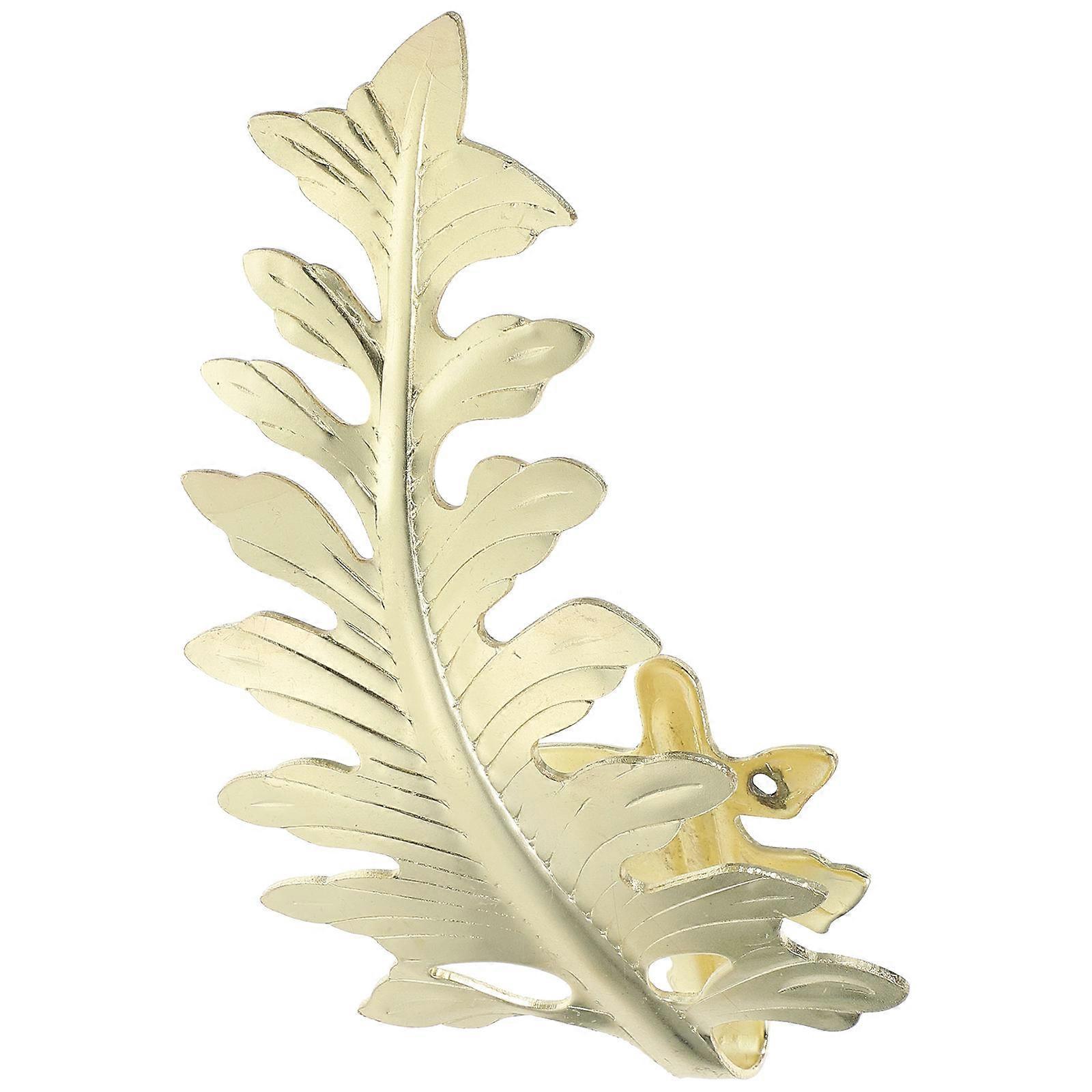 Curtain Fixing Decorative Window Drapery Holdback Leaf Shaped Modern Style 19.00X8.00X4.00CM 1Pcs