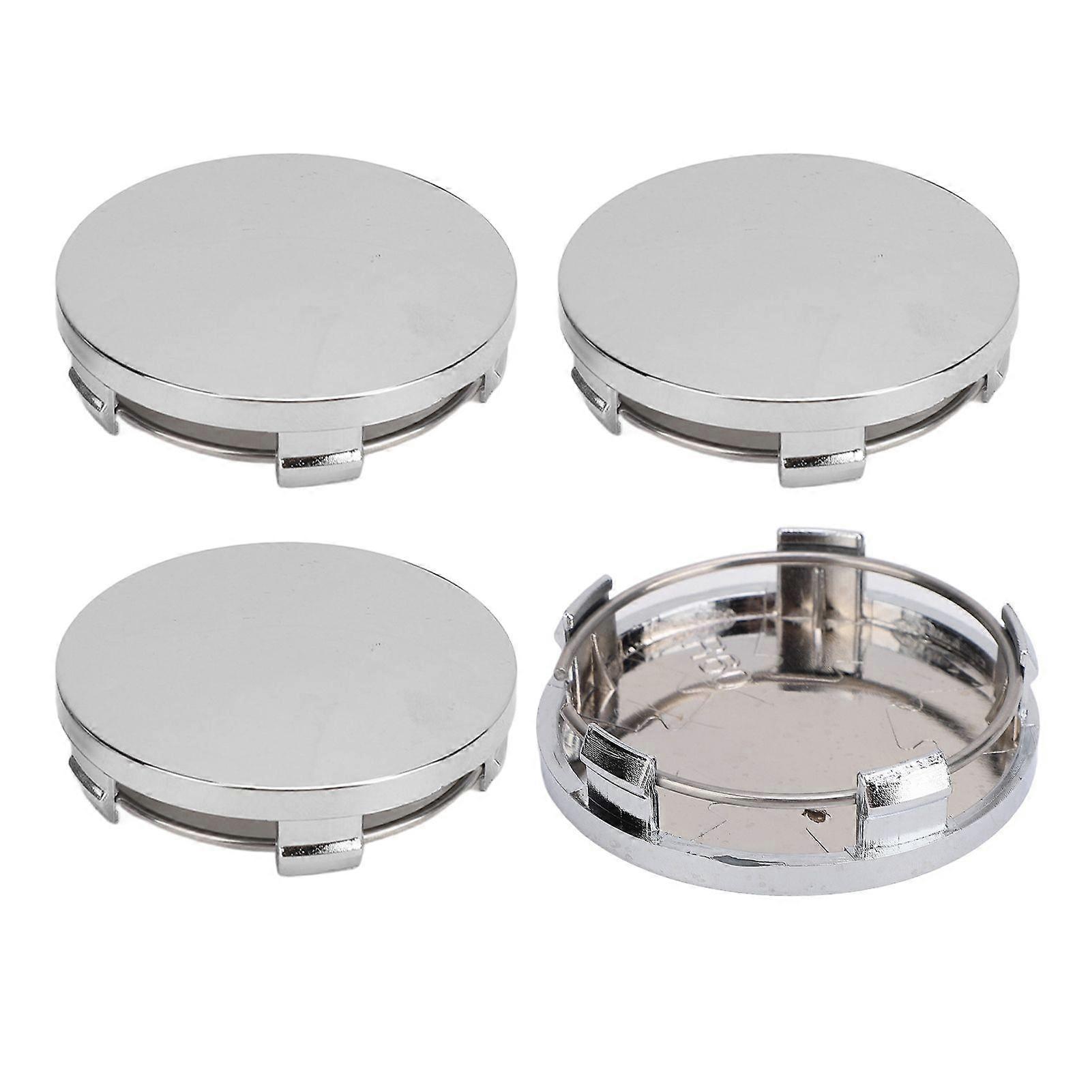 4pcs 60mm כובע רכזת מרכז גלגל לרכב עם טבעת ברזל מסוגנן צמיג מרכז חישוק כיסוי רכזת אוניברסלי לצבעים מגולוונים לרכב