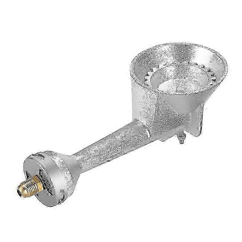 High Pressure Round Burner Head for Propane, Cast-Iron with Brass Fitting