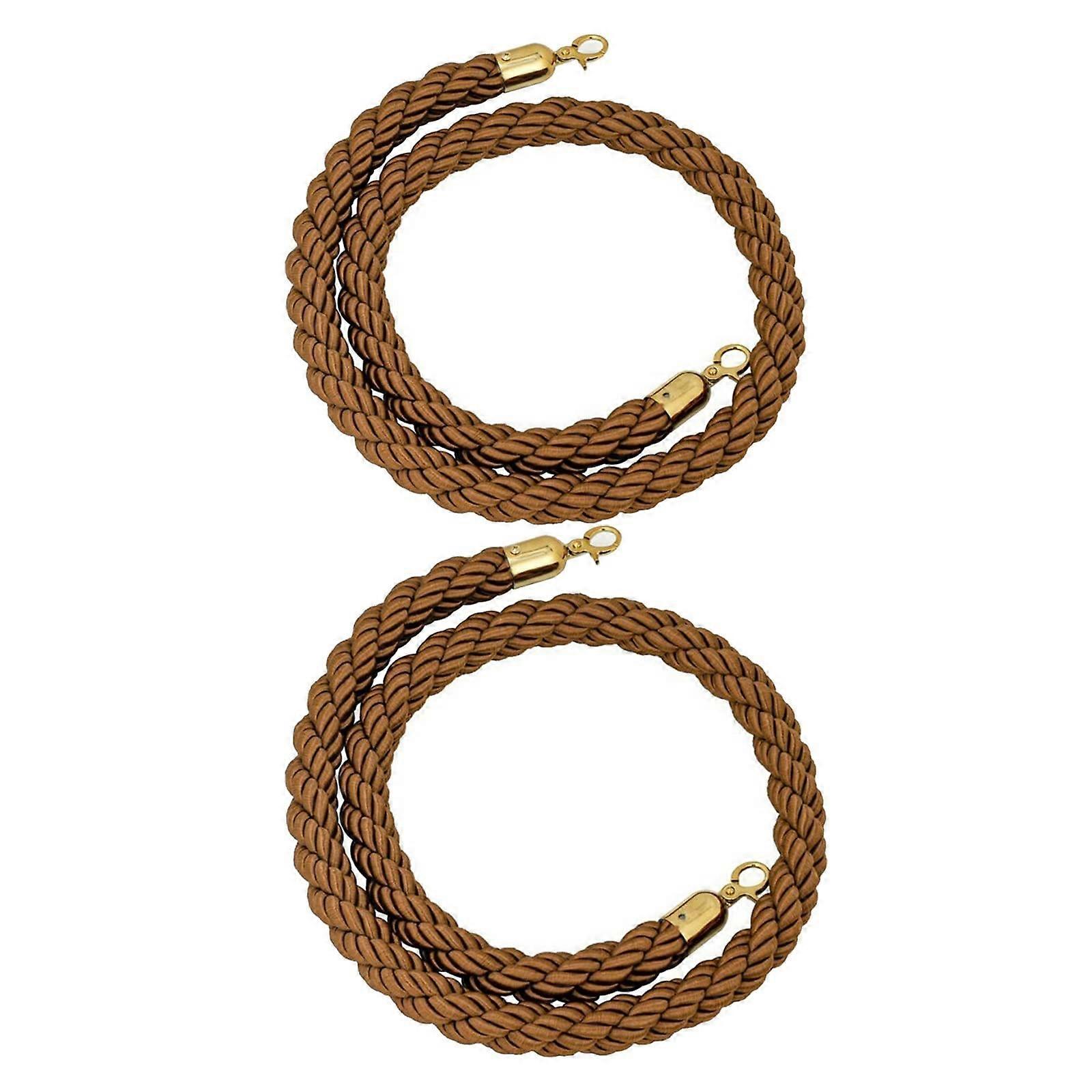 Rope barriers, brown crowd control ropes, barrier posts, hemp rope barriers, queue ropes for barrier posts, queue poles, rope barriers
