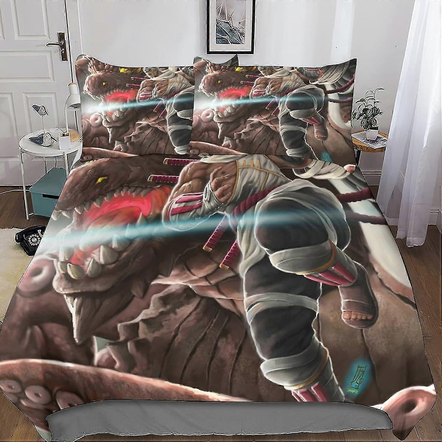 3D Printed Animation Bed Set for Certain Brand, 3 Piece Microfibre Duvet Cover Set