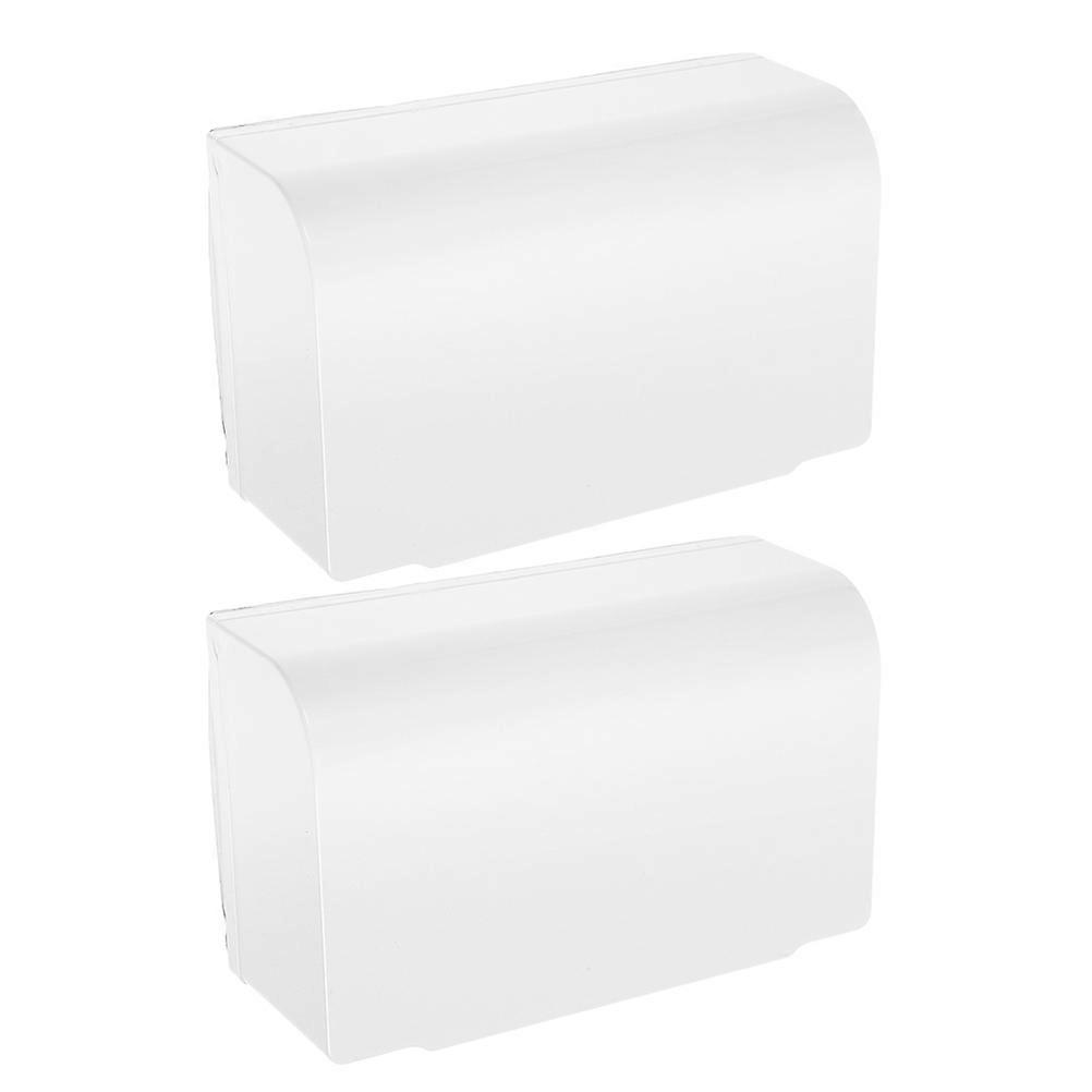 Waterproof Socket Cover Double Position Adhesive Protector for Bathroom 2Pcs