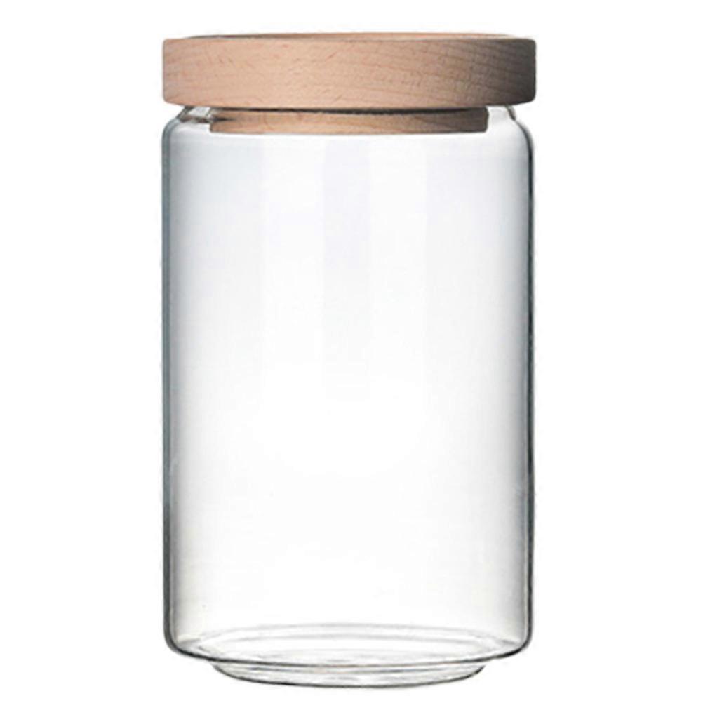 Storage Pot Canisters Glass Container For Kitchen Supplies Airtight Sealed 3.5×3.5×5.9in Assorted Color 1Pack