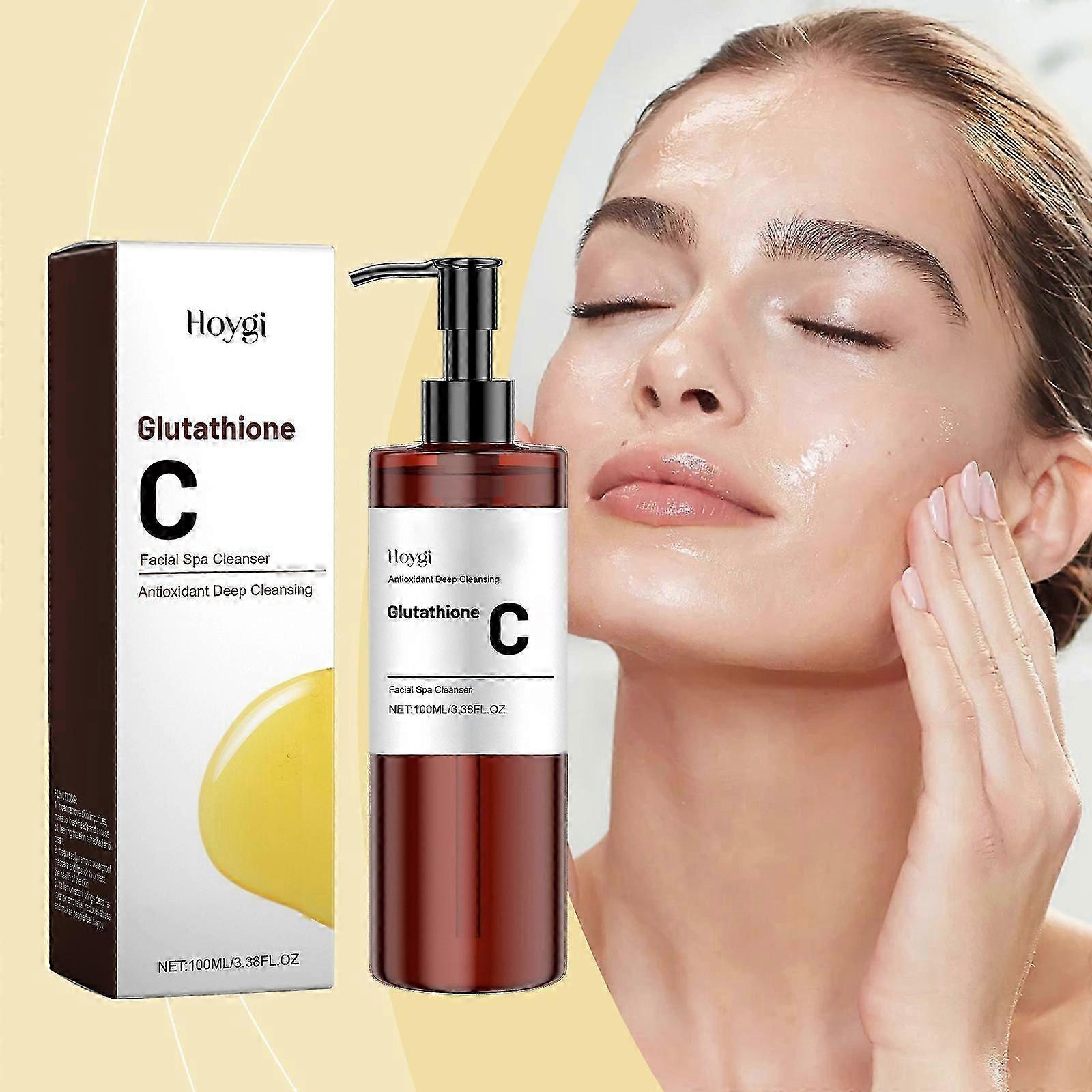 Glutathione C Makeup Removing Facial Cleanser, Glutathione, Vitamin C, Niacinamide, Moisturizing Hydrating Gentle Cleansing Makeup Remover