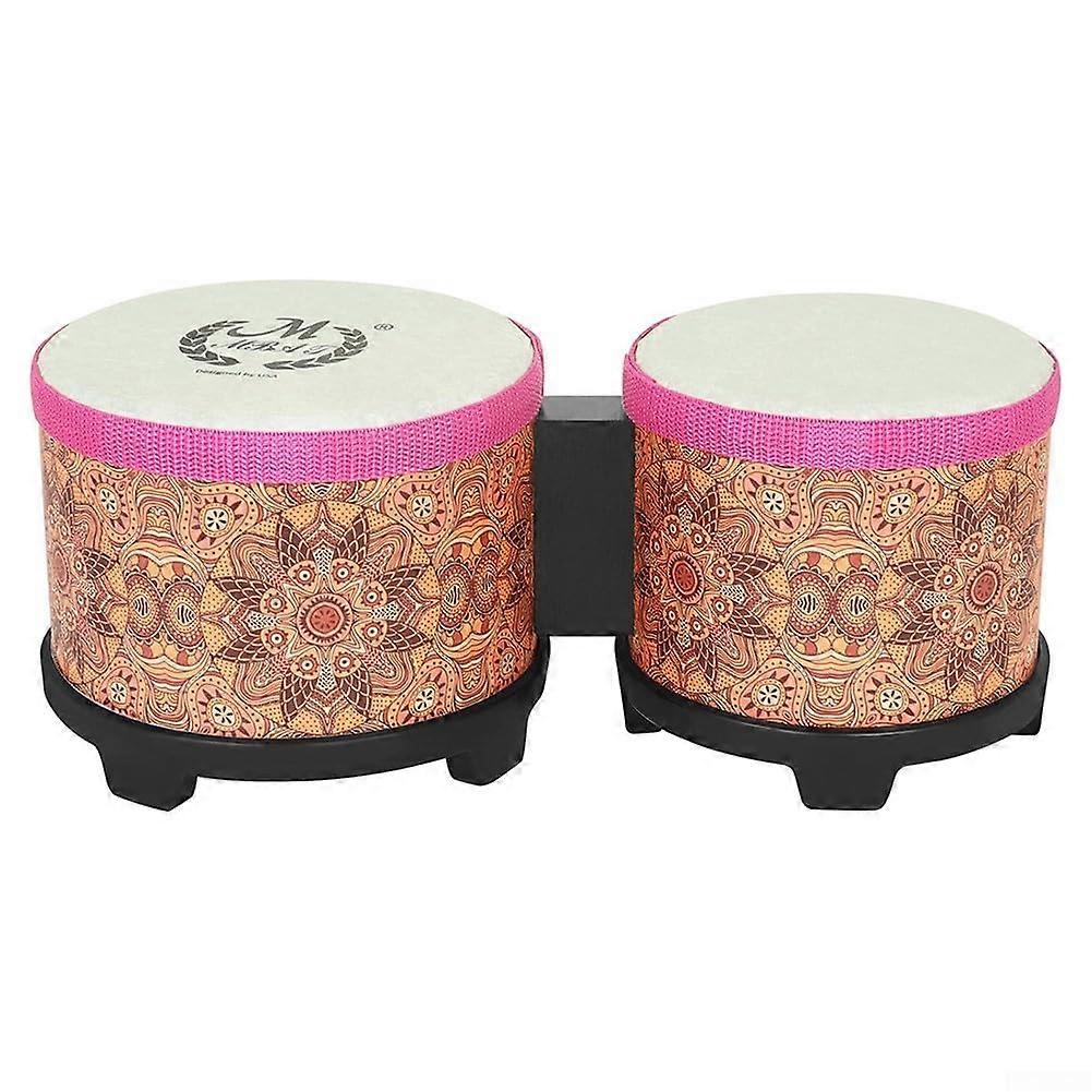 Dynamic bongo drums for an engaging sound experience, ideal for young performers, Orange