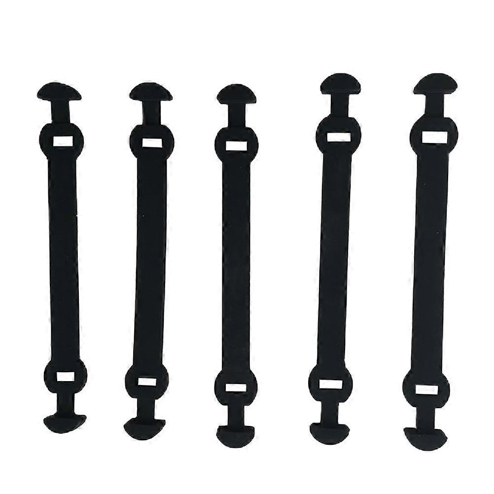 Silicone Shock Absorber for Tennis Use Black Reduces Vibration Keeps Stability 5Pcs