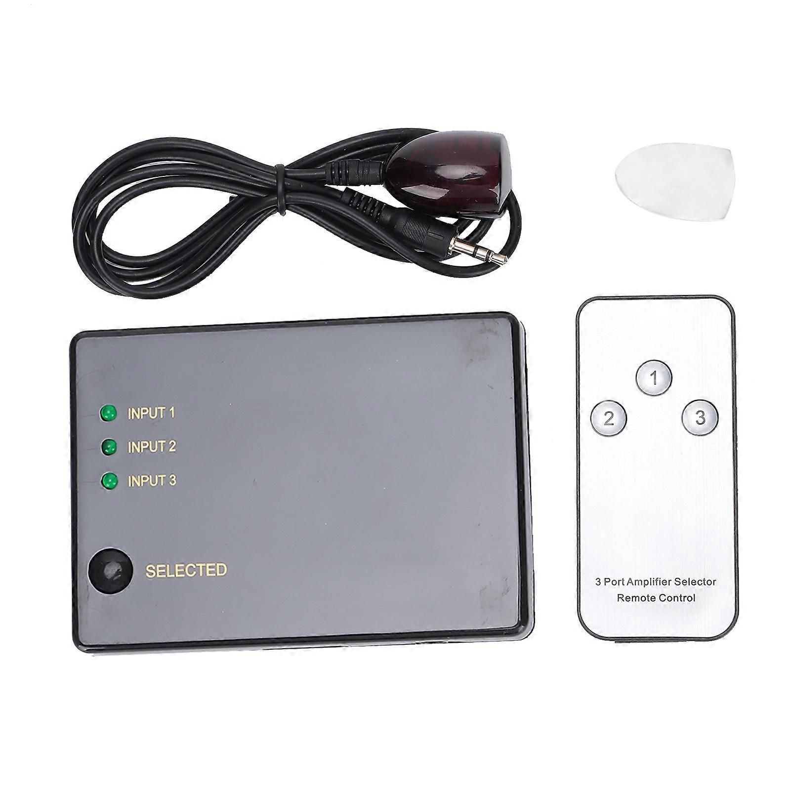 Commutateur d'interface multimédia HD 3 entrées 1 sortie avec résolution infrarouge 4K x 2K