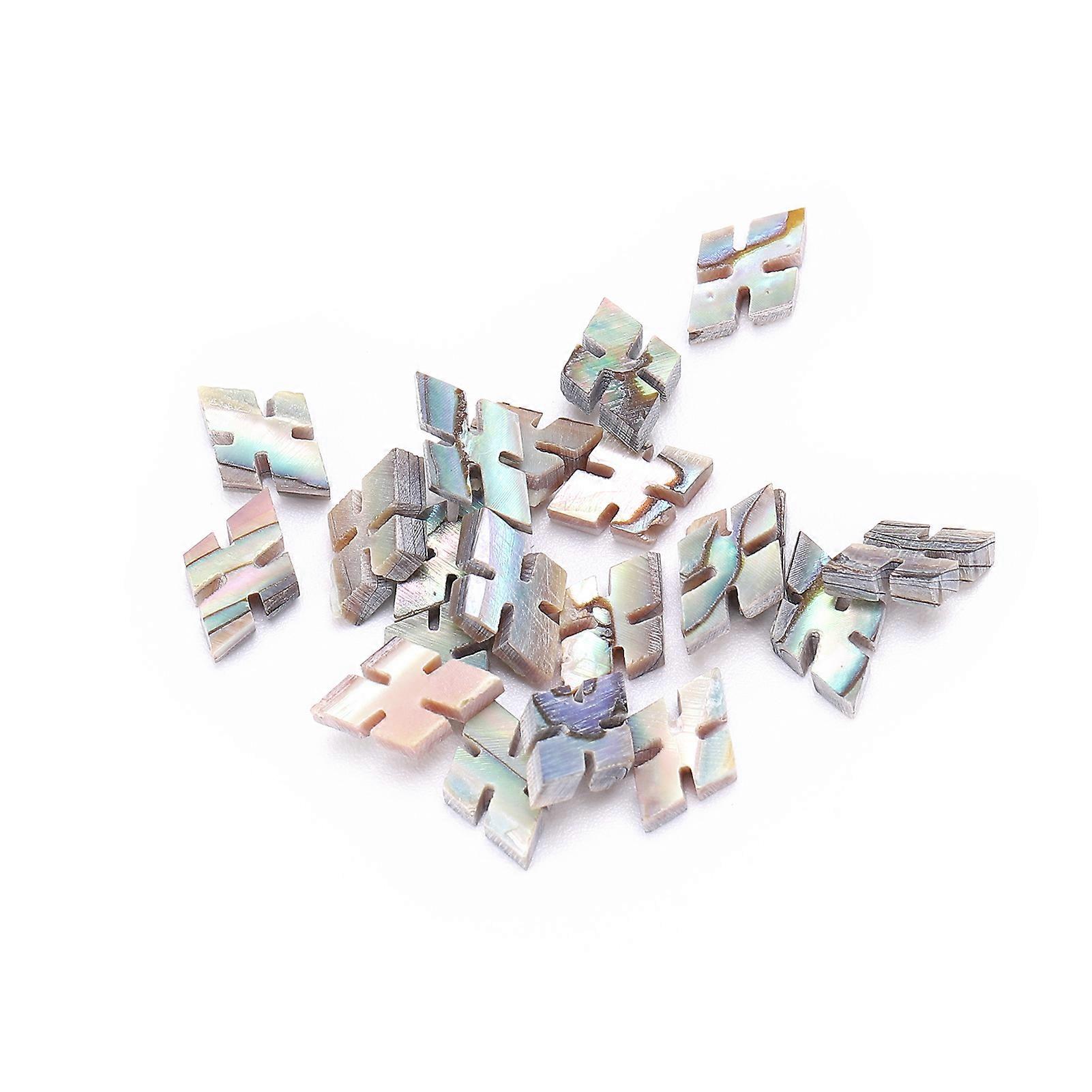20Pcs Inlay Natural Abalone Shell Easily Use Beautiful Fretboard Dots for Guitar Ukulele Banjo