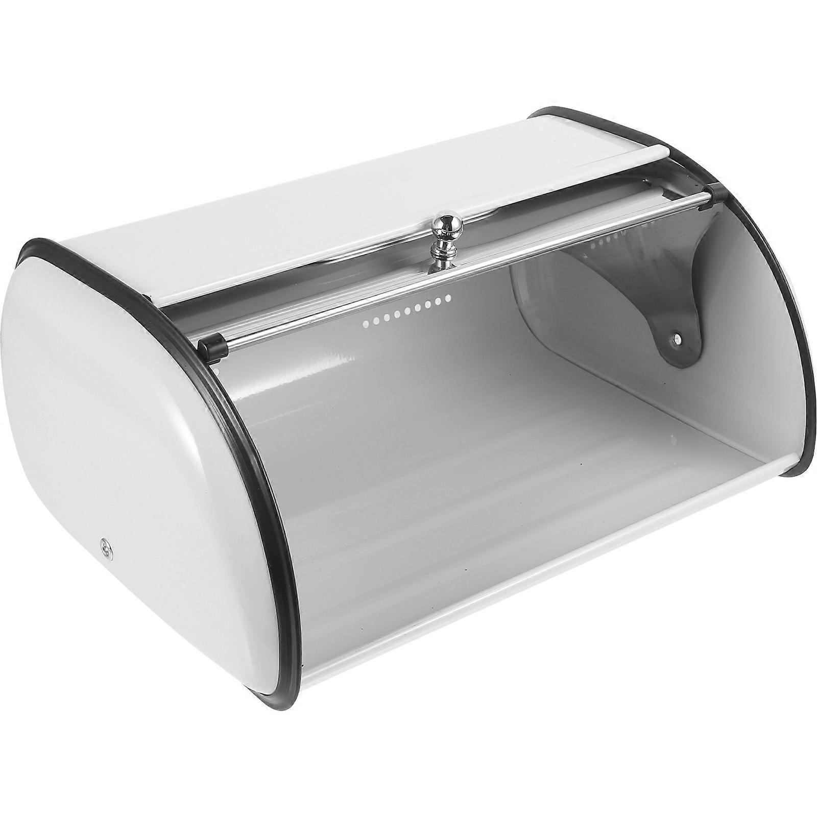 Bread Box Stainless Steel Multi-Function Bread Holder Food Storage Home Use 34.50X23.00X14.50CM 1Pack