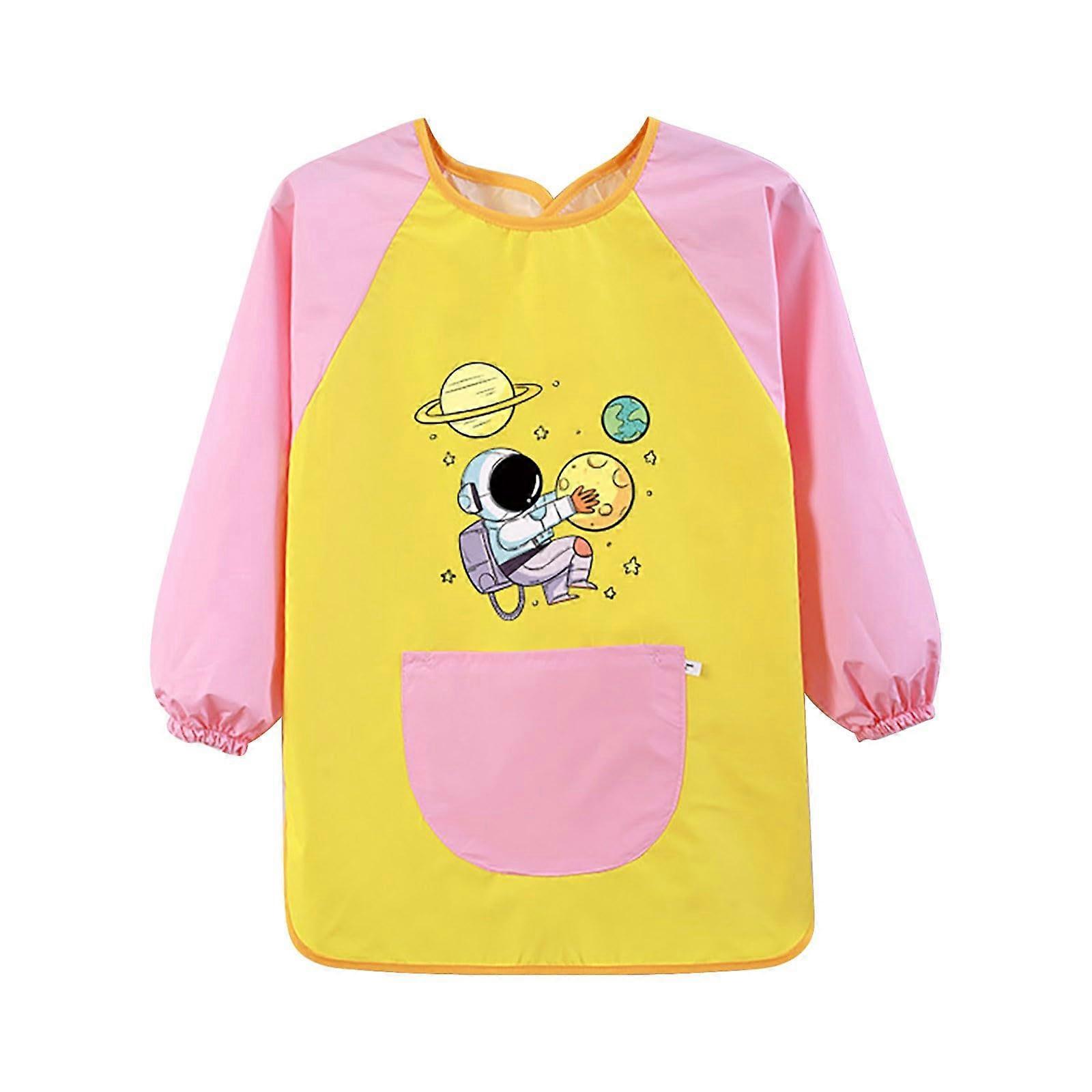 Art overall, children's apron, painting accessories, longsleeved rain bib pants, size 140 for ages 78.