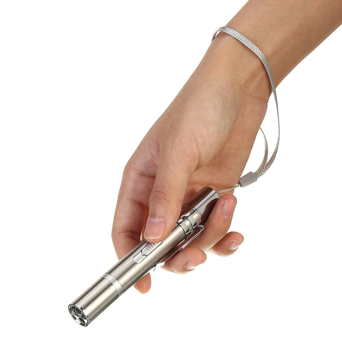 7 In 1 Mini Red Laser Pointer Usb In-line Flashlight Led Flashlight Pen Tool For Cat Training Toys