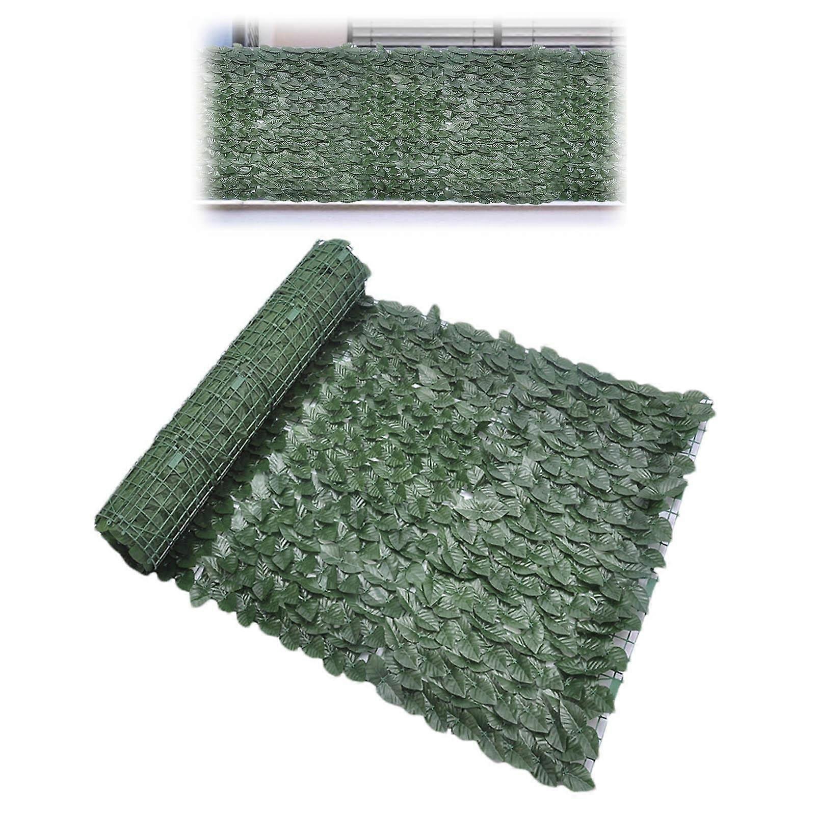 Artificial Ivy Hedge Roll  Synthetic Green Fence for Privacy