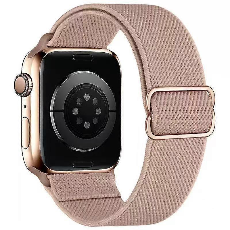 Adjustable Woven Polyester Watchband Wrist Strap Replacement for Apple Watch Series 10 9 8 7 SE 6 5