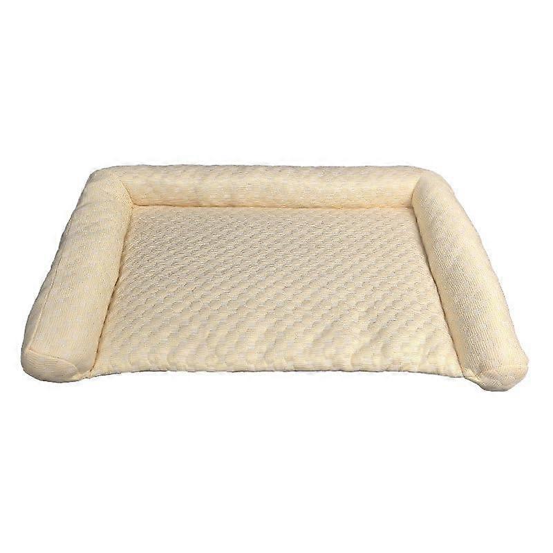 Cooling Mat for Dogs, Summer Cooling Set Made of Ice Silk – Breathable, Portable (Yellow, 120x80)