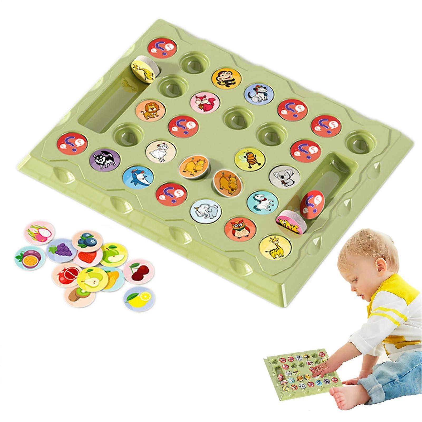 Children's Game, Matching Chess Two Player Learning Flipping Match Board Game