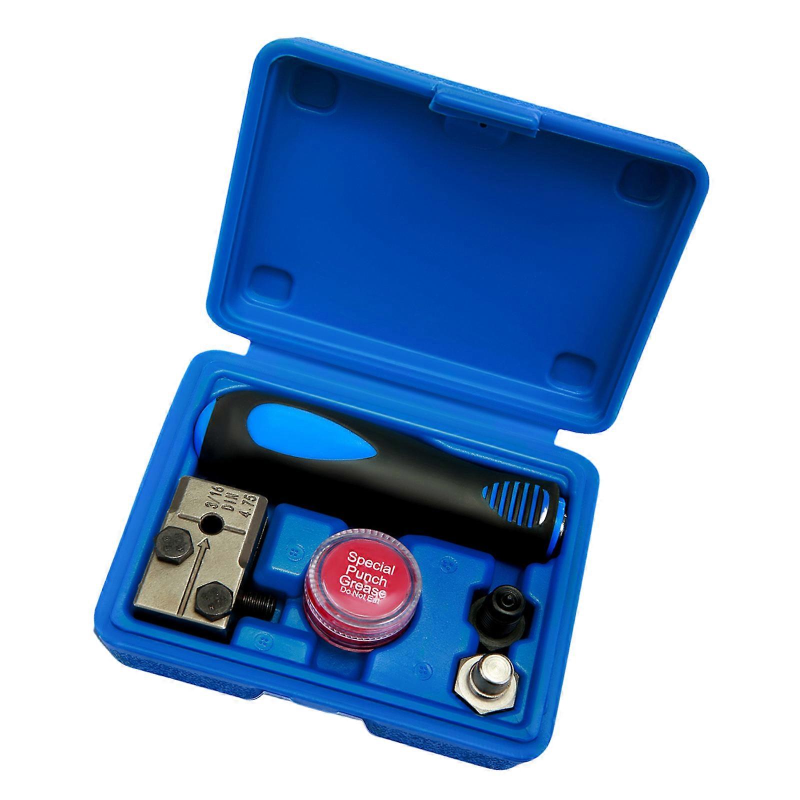 Kit di strumenti per linee freno automatiche per tubi di rame Svasatura 3/16in 4,75 mm Strumento di svasatura per tubi manuali Dispositivo di svasatura per linea freno auto Multicolor