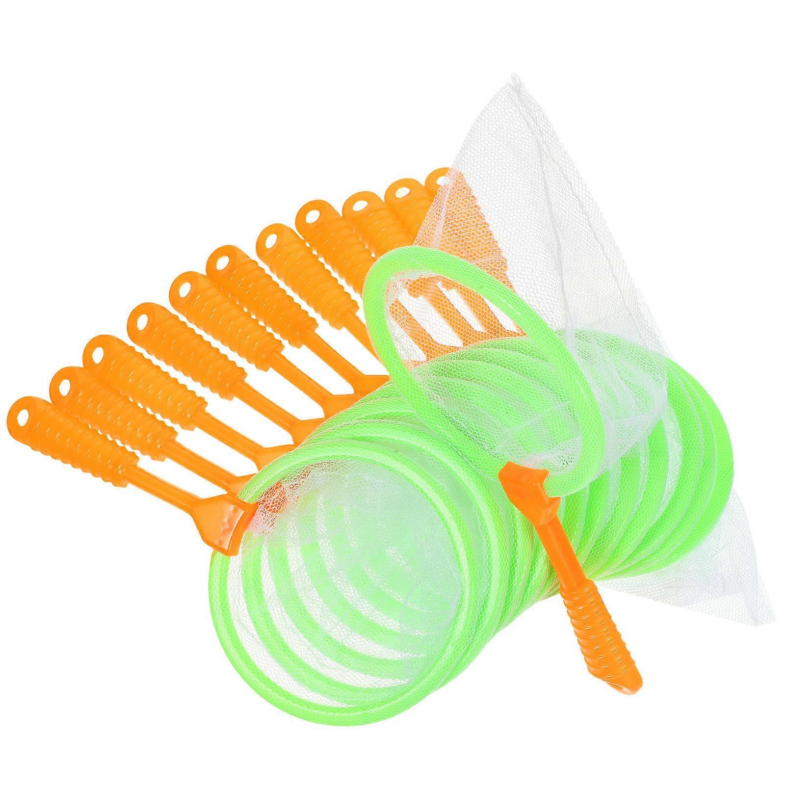 12pcs Portable Child Fishing Nets Insects Catching Net for Outdoor