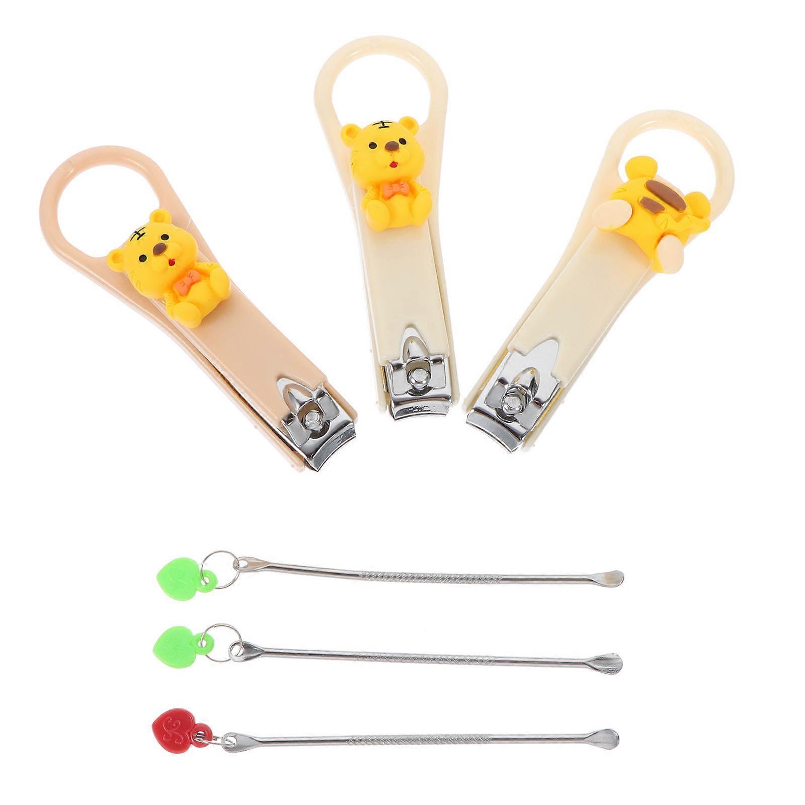 Nail Cilppers Adorable Ear Picker Nail Cutting Ear Cleaning Tools ABS Material For Friends 1Set