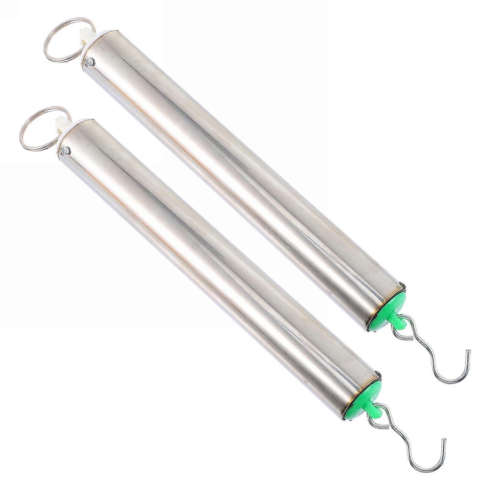 Cylindrical Dynamometer Metal Dynamometer Grip Strength Physics Classroom 17X2.5X2.5CM 2Pcs